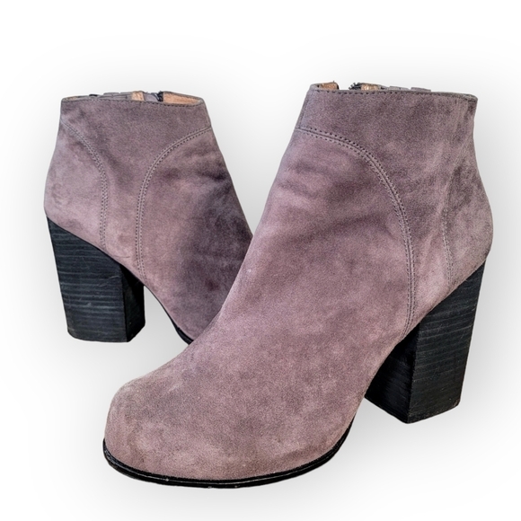 Jeffrey Campbell Hanger Suede Ankle Boots Chunky Heel Size 9 - Picture 17 of 17